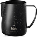 Bincoo Star Milk Frothing Pitcher 21oz/600ml,Espresso Steaming Pitcher,Espresso Machine Accessories,Milk Frother cup,Milk Coffee Cappuccino Latte Art for Home Coffee Bar(Black 20oz)