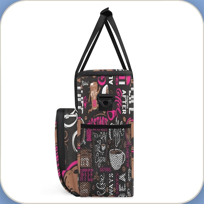 cfpolar Coffee Maker Storage Bag, Waterproof Travel Carrying Storage Tote Bag Organizer Case, Compatible with K-Mini or K-Mini Plus, And Suitable for Other Accessories， With Pockets for K-Cup Pods