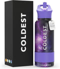 Coldest Insulated Water Bottle with Straw Lid - Stainless Steel Metal Insulated Bottle for Men & Women (Astro Purple, 32 oz)