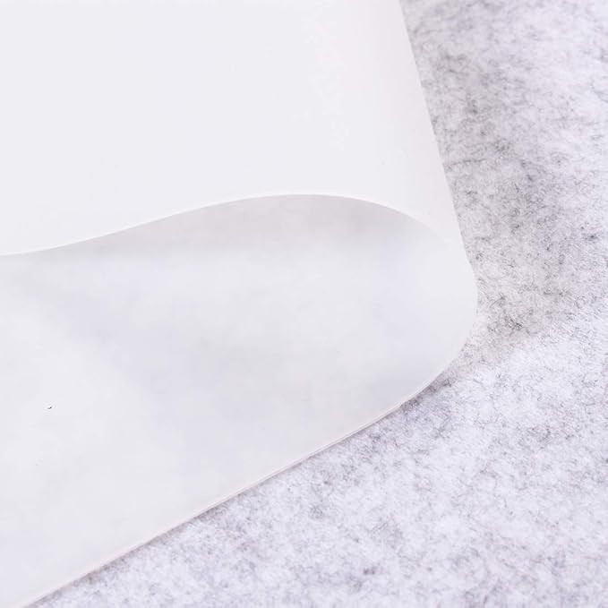 Extra Large Mulitpurpose Silicone Placemat,Countertop Protector, Kitchen Counter Mat, Table Mat, Heat Resistant, Washable, Non Slip ...… (Translucent-1PCS, 23.6X 15.8inch)