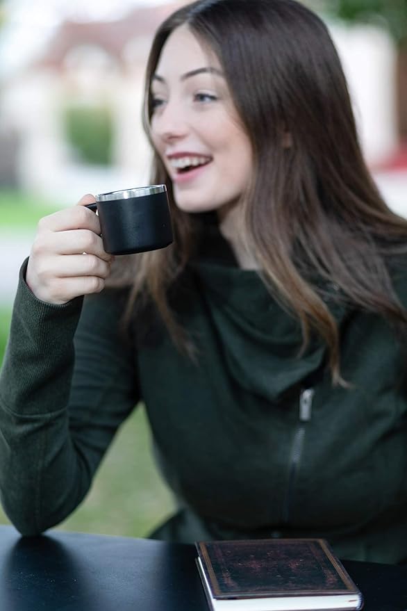 "Little Sipper 3 oz Insulated Espresso Cups - Premium Double Wall Set of 4 Demitasse