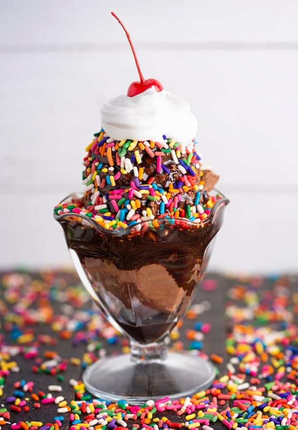 A Great Surprise Rainbow Sprinkles Bulk - 6 Pounds - Bulk Rainbow Jimmies - Kosher - Decorating Cookies, Ice Cream Toppings, Cake