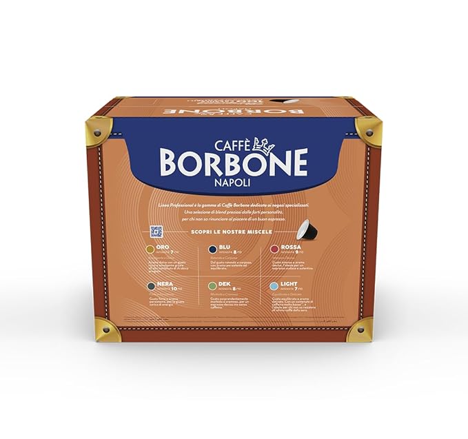 Caffe Borbone Nespresso Compatible Coffee Pods, Black Blend, Medium Roast, Arabica and Robusta Blend, Intense and Robust - NOT compatible with Vertuo - 100 Count