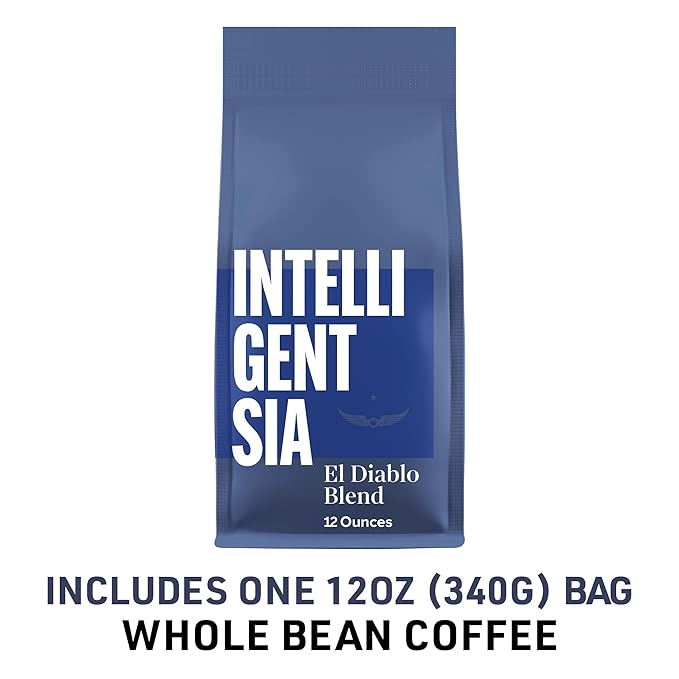 Intelligentsia Coffee, Dark Roast Whole Bean Coffee - El Diablo Blend 12 Ounce Bag