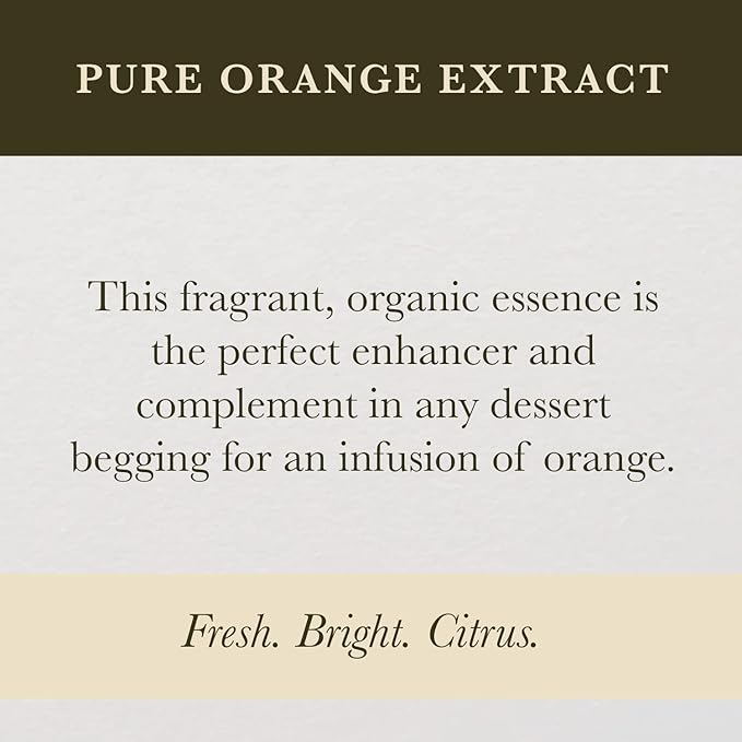 Cook's Pure Orange Extract From Florida Oranges | For Ice Cream, Cakes, Breads, Cookies and Drinks, 4 oz