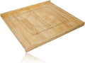 Reversible Wooden Pastry Board, 24" x 20" Wooden Cutting Board with Lip, Pastry Board Cutting Board Chopping Board Pie Board with Engraved Ruler for Counter Top Kitchen