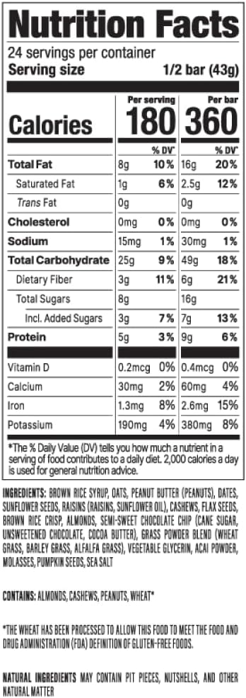 PROBAR - MEAL Bar, Superfood Slam, Non-GMO, Gluten-Free, Healthy, Plant-Based, Whole-Food Ingredients, Natural Energy (12 Count)