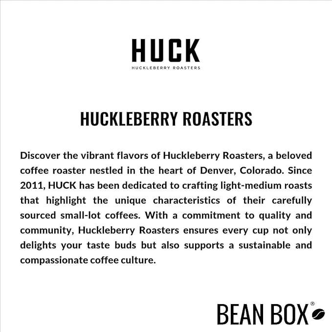 Bean Box Sampler - Roasted by Huckleberry Roasters, 3-Pack, Whole Bean, Gourmet Coffee