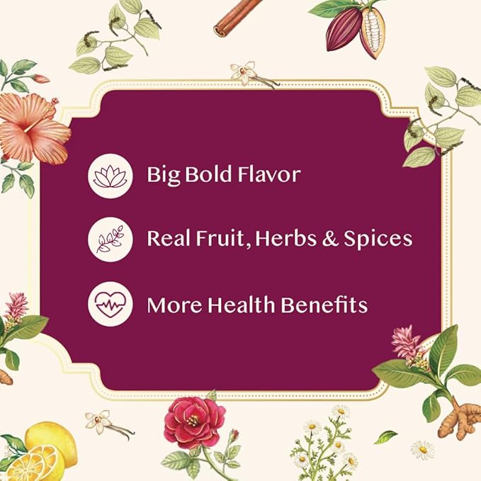 VAHDAM Top 9 Exotic Loose Leaf Herbal Tea Sampler (18+ cups) | No Caffeine | Floral & Fruity Blends with Delicious Taste | Hot & Iced | Perfect for Gifting & Regular Consumption