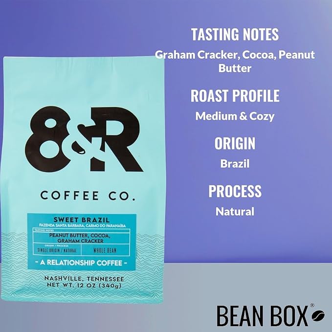Bean Box Nashville Coffee Sampler, 2-Pack - Roasted by 8th & Roast Co., Gourmet Arabica Coffee, Variety Pack - Whole Bean