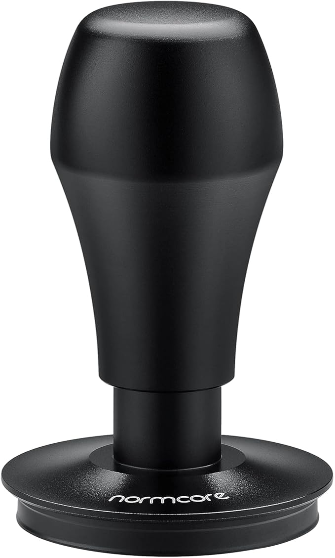 Normcore 51mm Espresso Coffee Tamper, Spring Loaded Tamper V4, Titanium PVD Coating Ripple Base, Compatible with 51mm Delonghi Dedica & La Specialista Portafilter