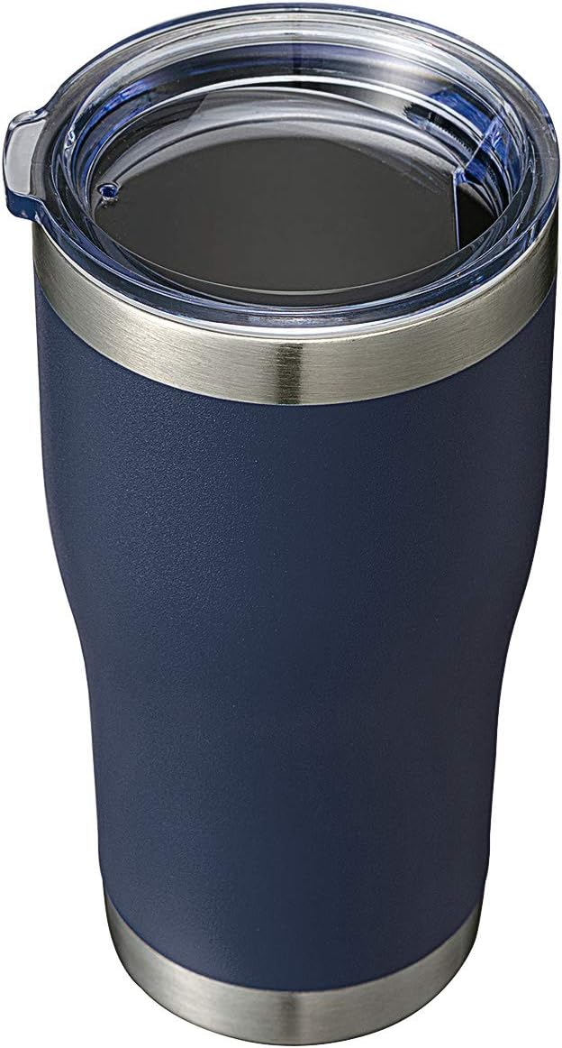 HASLE OUTFITTERS 20 oz Tumbler Bulk, Stainless Steel Tumblers with Lid, Vacuum Insulated Tumbler, Double Wall Powder Coated Cup, coffee mugs, Navy Blue, 1 Pack
