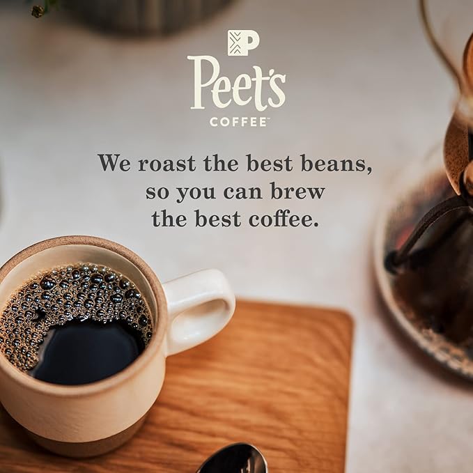 Peet's Coffee, Medium Roast Keurig K-Cup Pods - Single Origin Brazil 32 Count (1 Box of 32 K-Cup Pods)