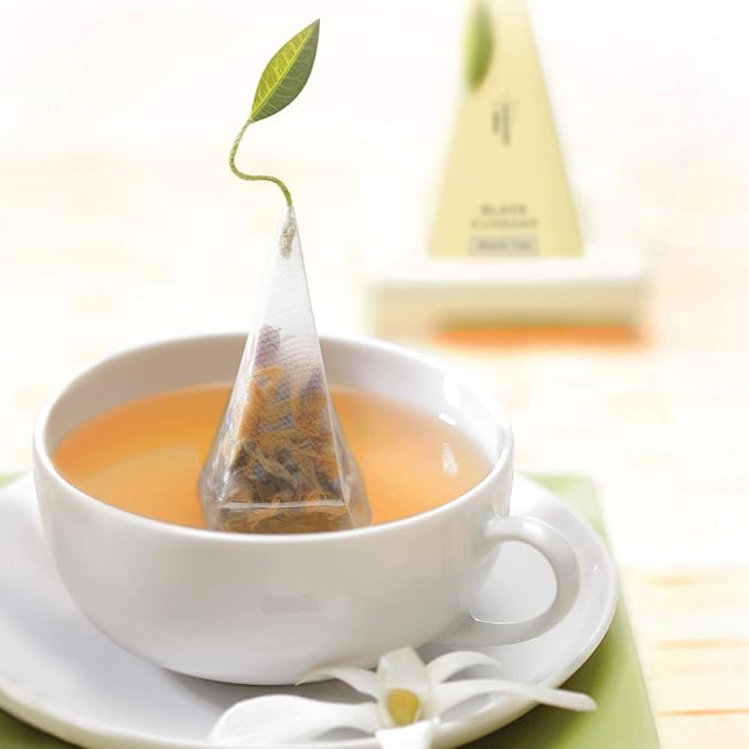 Tea Forte Tea Tasting Assortment Premium Petite Presentation Box Gift Set Sampler, 10 Count, 1 of Each Variety Individually Wrapped Handcrafted Pyramid Infuser Bags