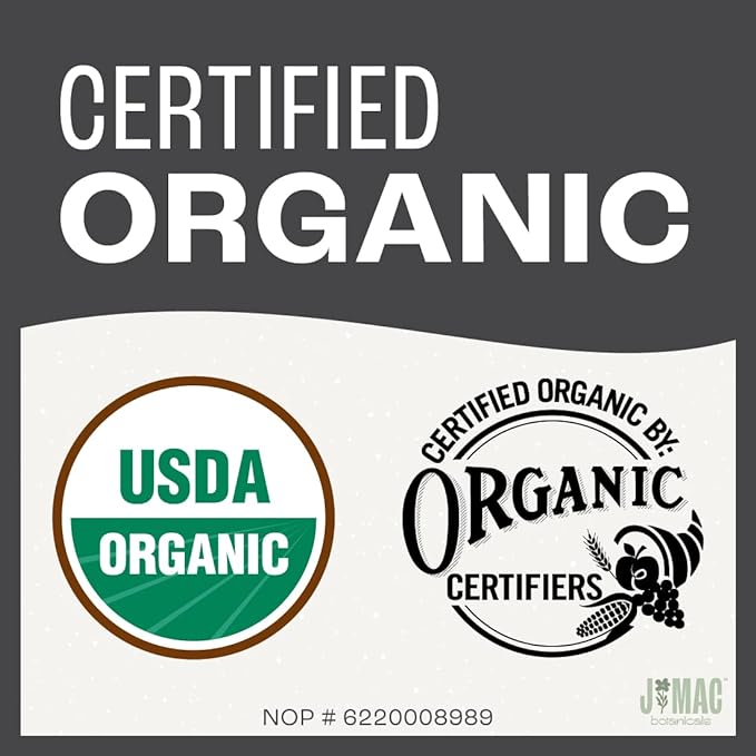 J MAC BOTANICALS Organic Hawthorn Leaf and Flower (16 oz) Dried Hawthorne leaves