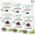 Simple Mixes Natural Instant Pudding & Pie Filling Mix, Healthy Snack, Chocolate, Gluten and Dye-Free, No Fat, or Lactose, Kosher, 6 Pack