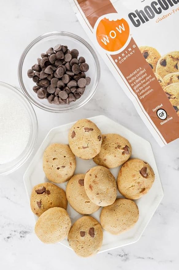 WOW Baking Company Gluten-Free Cookies, Chocolate Chip, 8 Ounce (Pack of 6)