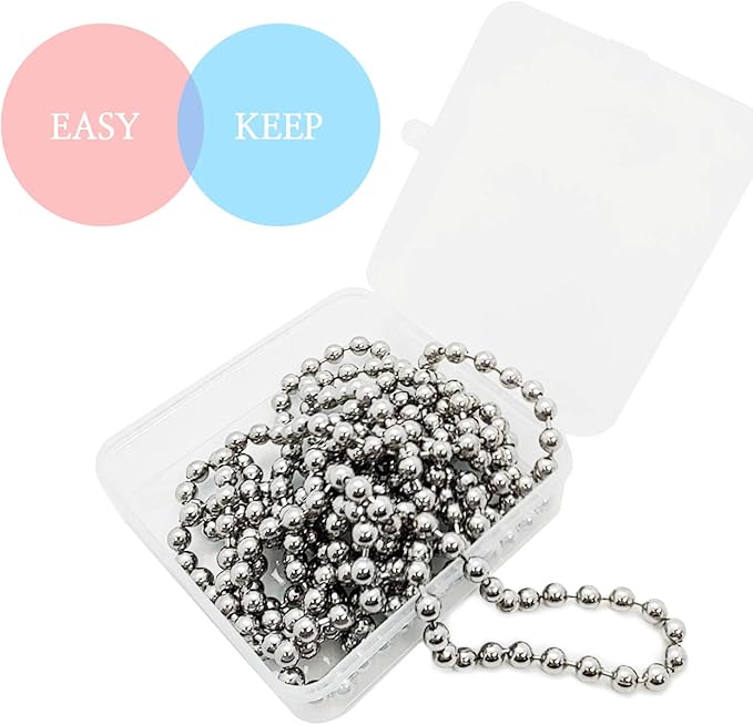 Durable Baking Supplies: Stainless Steel Chain Pie Weights, Reusable and Easy to Clean, Odorless, Safe Pie Weights for Pie Crusts, Oven Safe Baking Beads (15 feet)