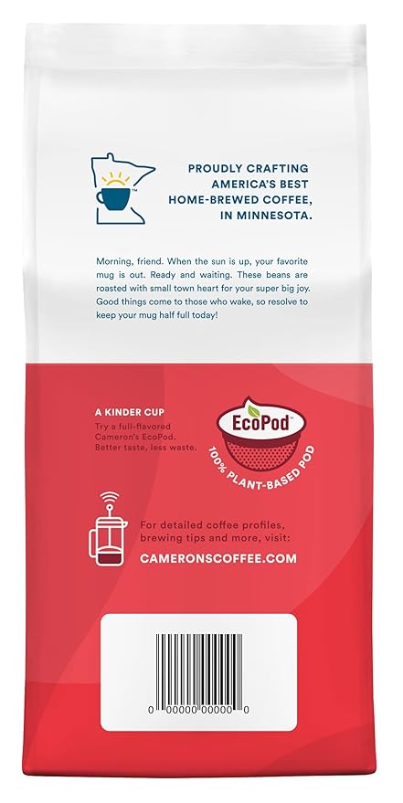 Cameron's Coffee Roasted Ground Coffee Bag, Flavored, Cinnamon Sugar Cookie, 12 Ounce