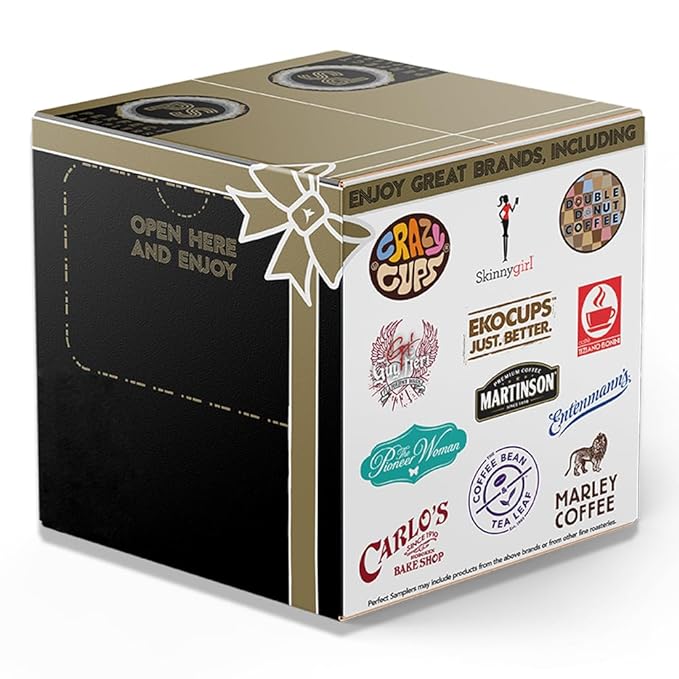 Double Donut Coffee Decaf Flavored Coffee, Variety Pack, 30 Count
