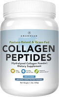 AMANDEAN Collagen Peptides Powder (17.6oz). Grass-Fed Hydrolyzed Protein Supplement. Promotes Healthy Joints, Skin, Hair, Nails. Unflavored & Easy to Mix.