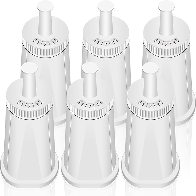 6 Pack Replacement Water Filter for Breville Espresso Machine Barista Touch Bes880, Barista Pro BES878, Oracle Touch BES990, Oracle BES980, Dual Boiler BES920 Bambino ClaroSwiss Sage by Funmit