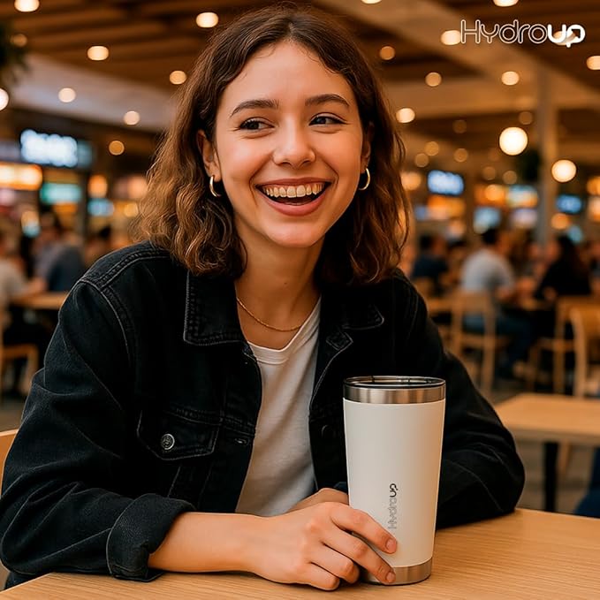 20 oz Tumbler Cup | Stainless Steel Insulated Coffee Mug with Lid | Coffee Travel Mug & Iced Coffee Cup | Leakproof Coffee Tumbler | BPA-Free Insulated Tumblers (Navy)