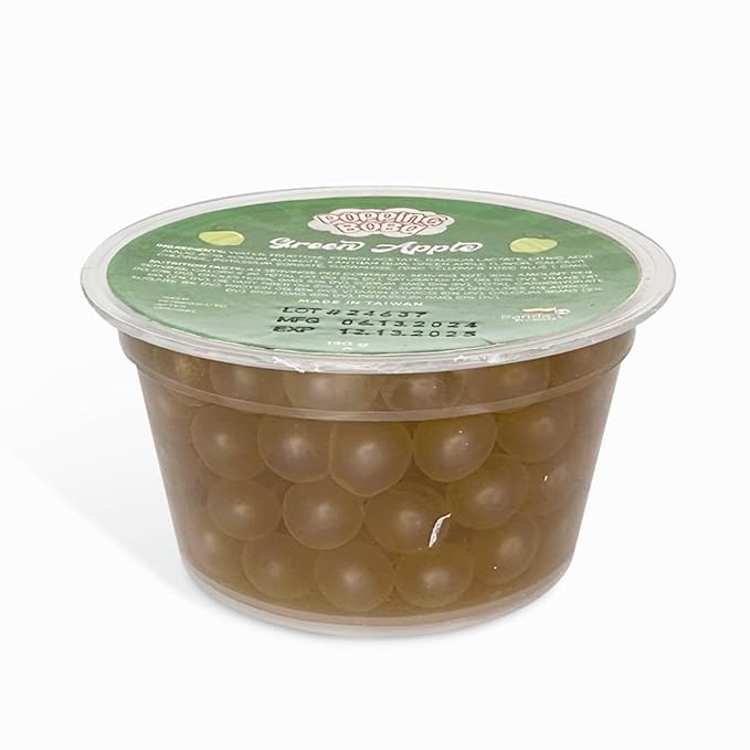Panda Products Popping Boba 3-Flavor Party Kit – Blueberry, Green Apple, Lychee | Bursting Boba Pearls | 130g Each