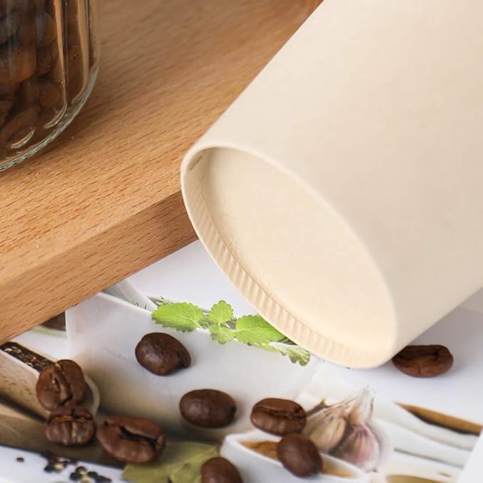 Disposable Coffee Cups Paper Cups Coffee Cups, Brown Hot Cups 120 Count 10 oz Water cups