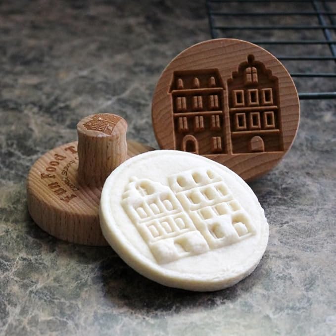 Wood Cookie Stamp, 2.5 Inch (City Street CS-087)