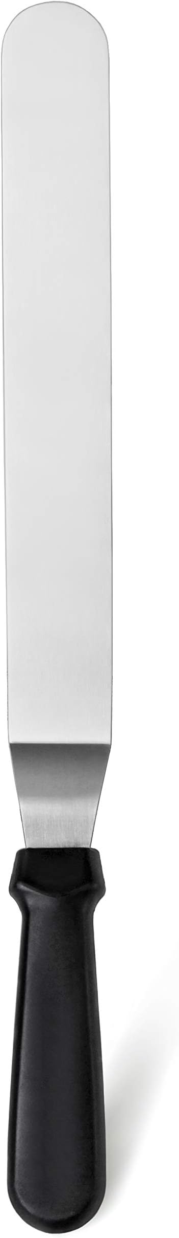 New Star Foodservice 38118 Angled Icing Spatula, 12-Inch Blade, 17-Inch Overall, Silver