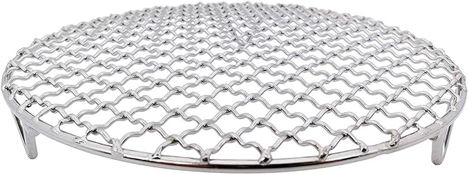 Versatile Round 304 Stainless Steel Cooling Rack Baking,Heat Resistant Rust Proof Sturdy Durable Dia 9.5"