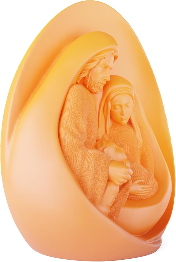 Nativity Scene Candle Mold - Resin Casting Silicone Molds for Home Decor & Candle Making Wave Spiral Mold