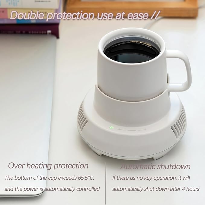Coffee Warmer, Cup Cooler and Warmer for Desktop, Smart Beverage and Drink Cooling 2 -in-1