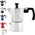 GROSCHE Milano Moka Pot | 3 Espresso Cup - 5 oz | Stovetop Espresso Percolator & Coffee Maker – Portable, Ideal for Home and Camping