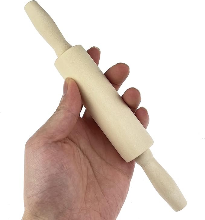 14 Pack Wood Small Rolling Pin for Kids, 7.9 Inch Kids Rolling Pin for Home Kitchen (14)