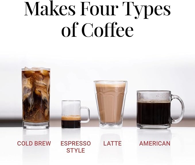 AeroPress Clear Coffee Press – 3 In 1 Brew Method Combines French Press, Pourover, Espresso, Full Bodied Coffee Without Grit or Bitterness, Small Portable Coffee Maker for Camping & Travel, Clear