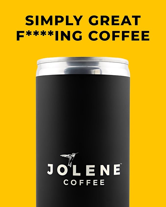 Jolene Coffee – Black Cold Brew | 8oz Cans | Smooth, Bold, Dairy-Free, Gluten-Free, Non-GMO (12 Cans, Black Cold Brew)