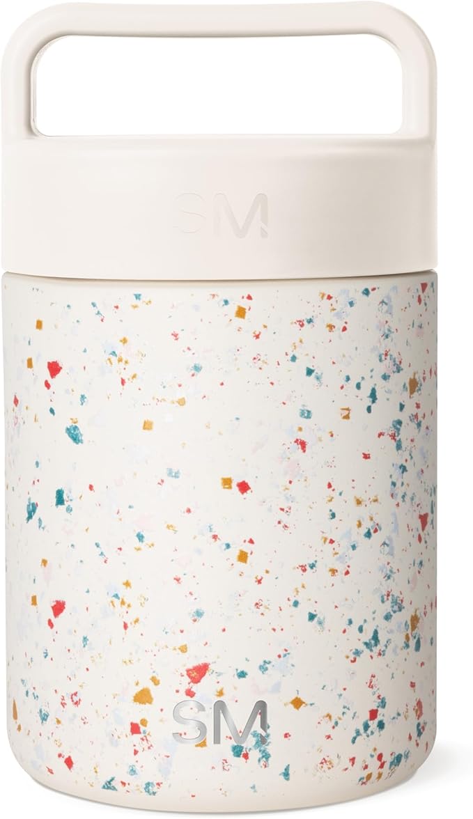 Simple Modern Food Jar for Hot Food | Reusable Stainless Steel Vacuum Insulated Leak Proof Lunch Storage for Smoothie Bowl, Soup, Oatmeal | Provision Collection | 12oz | Cream Terrazzo