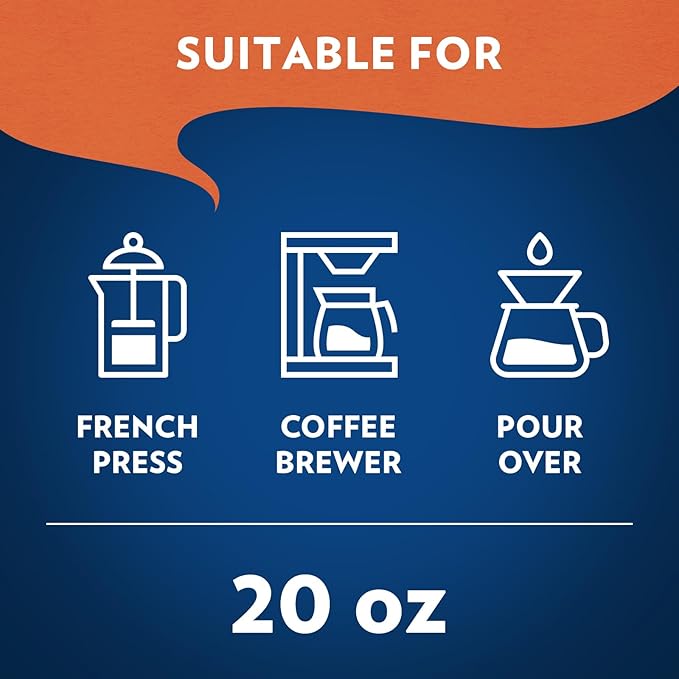 Lavazza Perfetto Ground Coffee Blend, Dark Roast, 20 Ounce, Value Pack, Caramel flavor with Dark and Velvety Texture, 100% Arabica