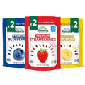 NATIERRA Premium Freeze-Dried Blueberries, Strawberries & Bananas | Non-GMO & Vegan, Gluten Free, No Additives, No Sugar Added | Variety Pack (Pack of 6)