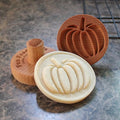 Wood Cookie Stamp, 2.5 Inch (Pumpkin CS-071)