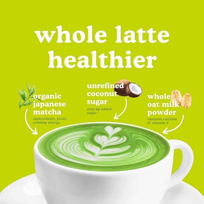 Sencha Naturals Oat Milk Matcha Latte Mix, Tropical Mango, 8.5 oz | Vegan, Dairy Free, Gluten Free Instant Latte Powder for Smoothies & Lattes | Premium Japanese Matcha Green Tea