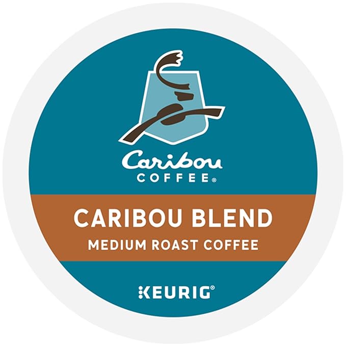 Caribou Coffee Caribou Blend Keurig Single-Serve K-Cup Pod, Medium Roast Coffee, 60 Count (6 Packs of 10)