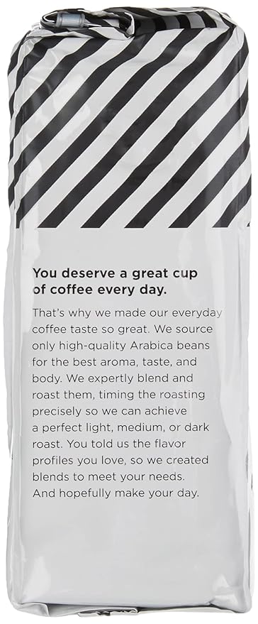 Amazon Fresh Decaf Colombia Ground Coffee, Medium Roast, 12 Ounce (Pack of 3)