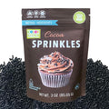 Color Kitchen Dark Cocoa Sprinkles Natural Ingredients Baking Cake Decorations, Ice Cream, Cookie, Artificial Dye-free, Plant-Based Colors, Gluten-Free, Non-GMO, No Hydrogenated Oils, Soy-Free, Kosher, 3 OZ