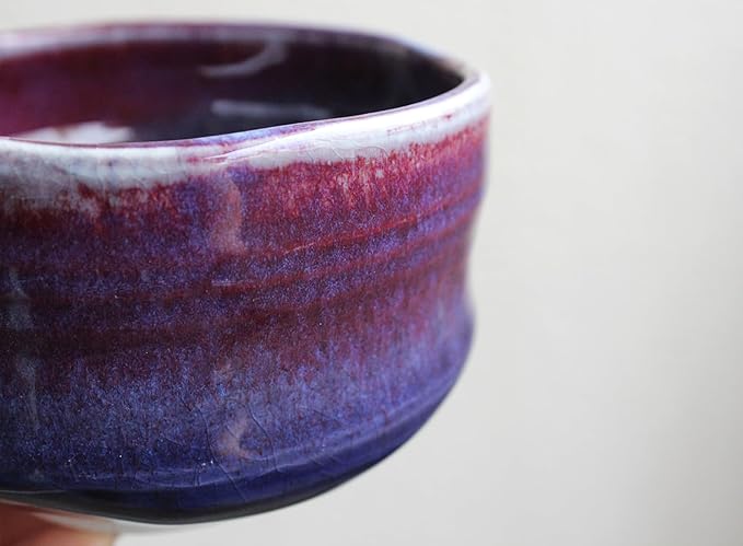 Japanese Traditional Handcrafted Matcha Chawan Tea Bowl Cup Ceremony Tableware Pottery (Shigaraki)