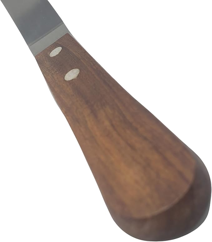 Professional Cake Decorating Tools - Stainless Steel 6.5" Offset Cake Spatula - Icing Spatulas with Wood Handle (6.5 inch)