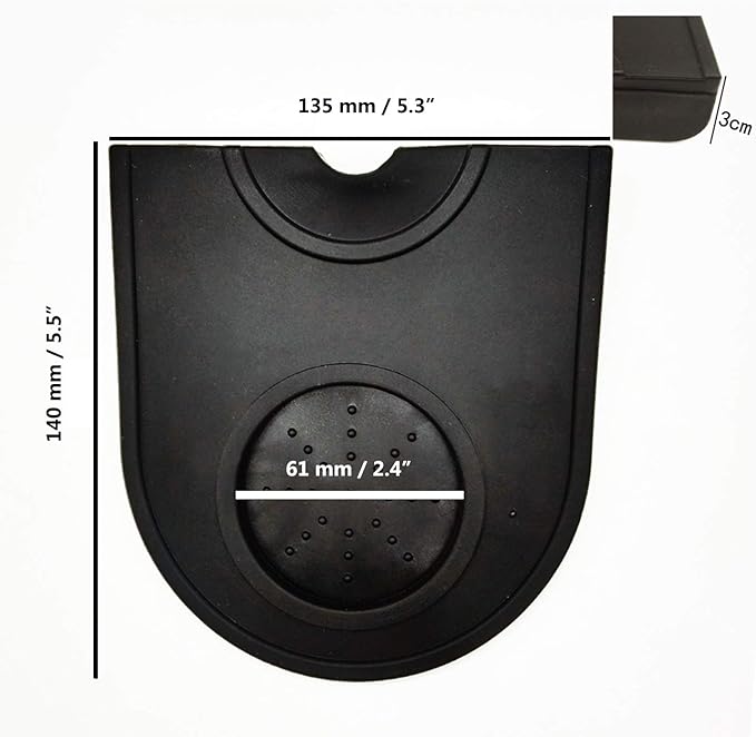 Coffee Tamper Mat Silicone Corner Tamping Mat (Small)