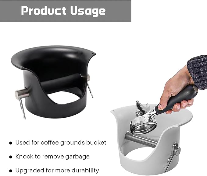 Replacement Knock Box Bar for Commerical Espresso Grounds Knock Box for Grounds Knock Box Rubber Knock Box Rubber Bar Drawer Type Knock Box Coffee Grounds Box Rod